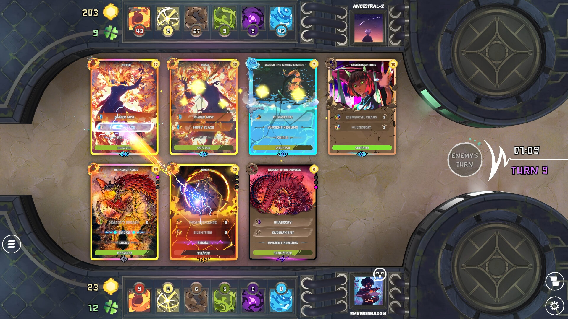 SPAM gameplay screenshot: How a SPAM match works